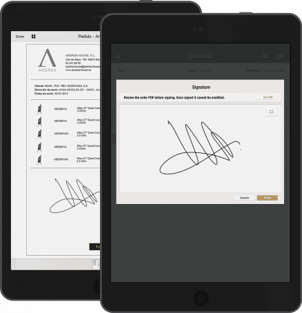 Ahorra tiempo y tareas administrativas mediante la App Firmar Documentos que permite firmar todos los documentos directamente en la pantalla del dispositivo móvil, con validez legal, y agiliza los procesos internos protegiendo los contenidos confidenciales