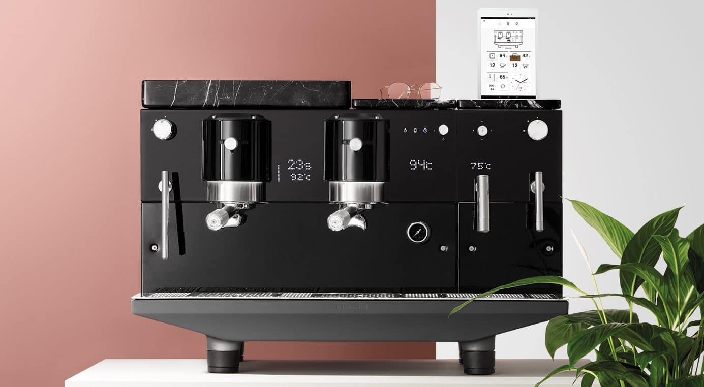 Espresso machine iberita and app created by app2U for an exhaustive control of the registers.